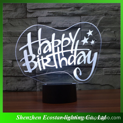 Beautiful 3D LED Lamp/3D Lamp Light for Birthday Gift